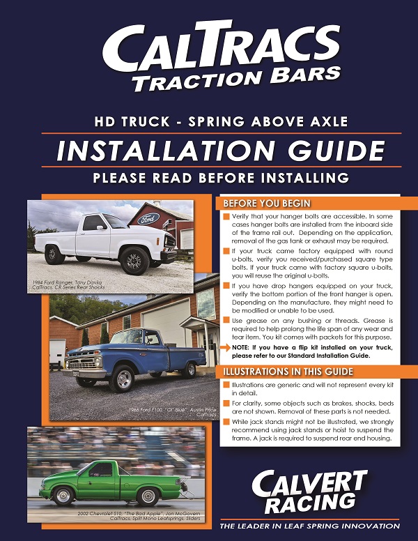 CalTracs Installation Guide – Standard – Calvert Racing, Inc.