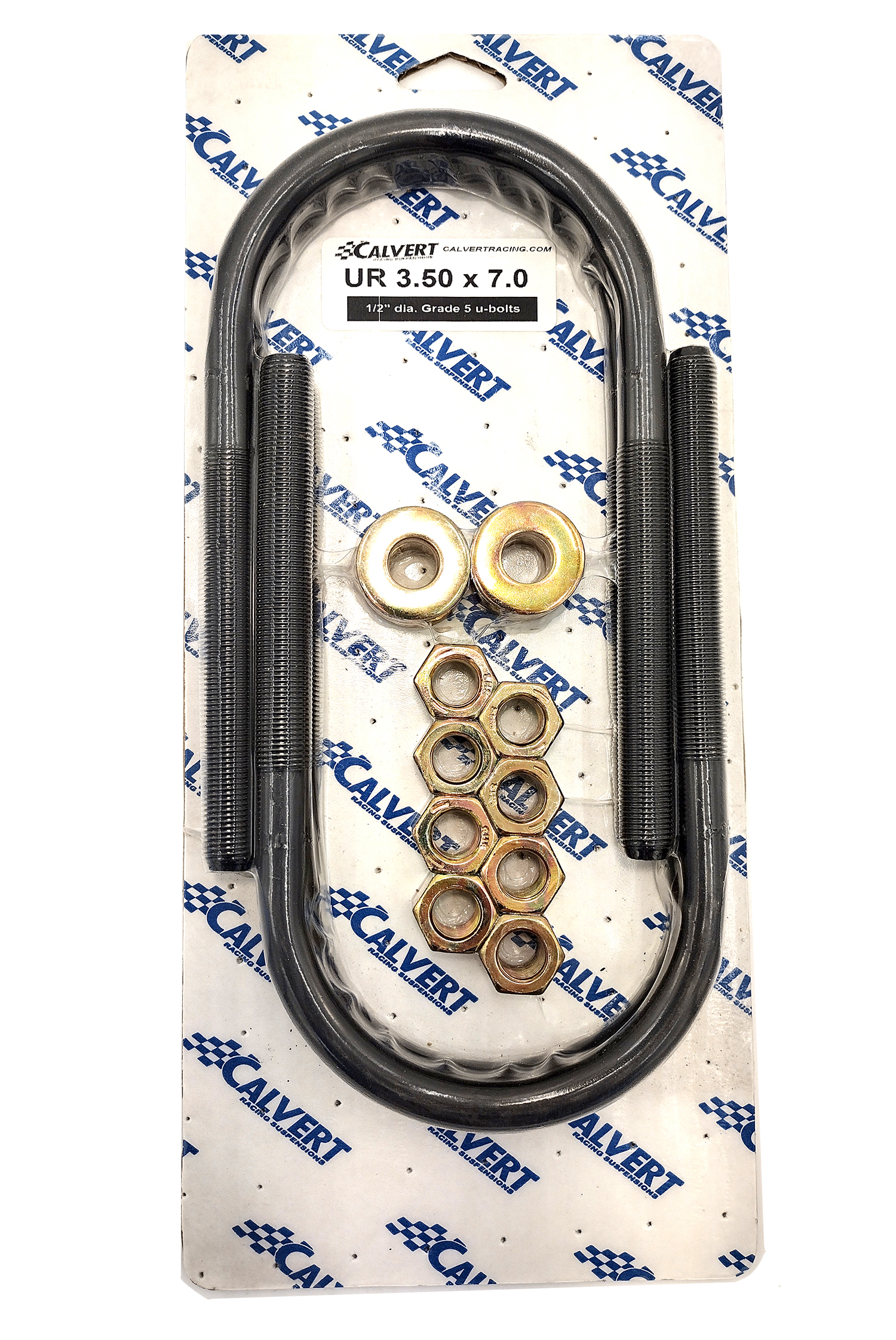 U-Bolts, Round/set, 3.5"x7" clearance (CUR350x70)