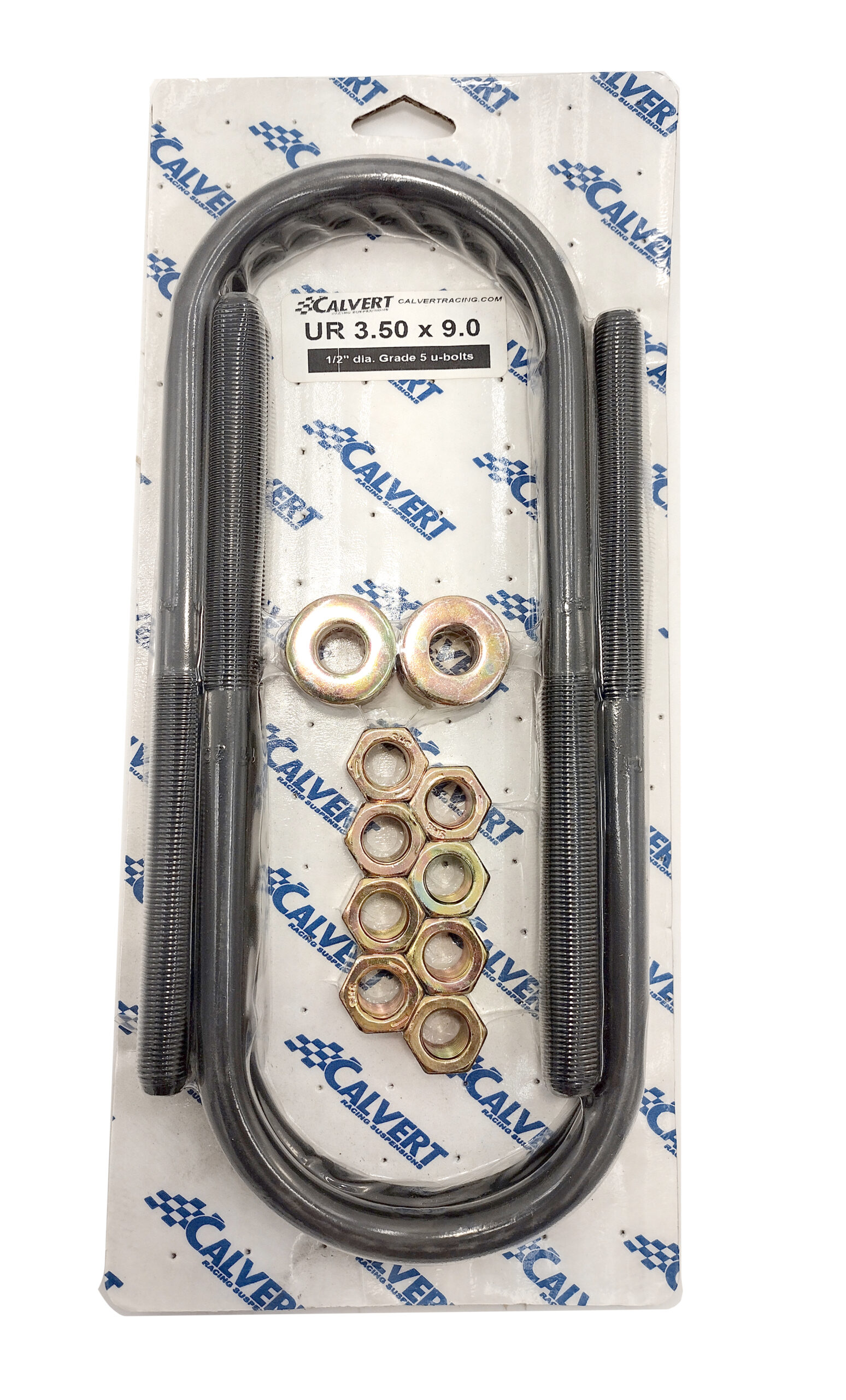 U-Bolts, Round/set, 3.5"x9" clearance (CUR350x90)